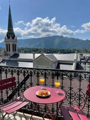 Studio cosy, hyper centre d'Aix, vue montagnes, proche thermes Aix-Les-Bains